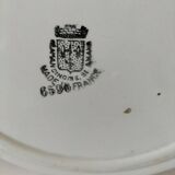 Pair of Saint Amandinoise deep dishes from the 50s