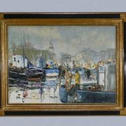 Huile sur Toile « Concarneau », signée S. Blaszczyk – 1991
