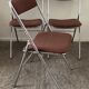 Série de 3 chaises pliantes Souvignet des années 70