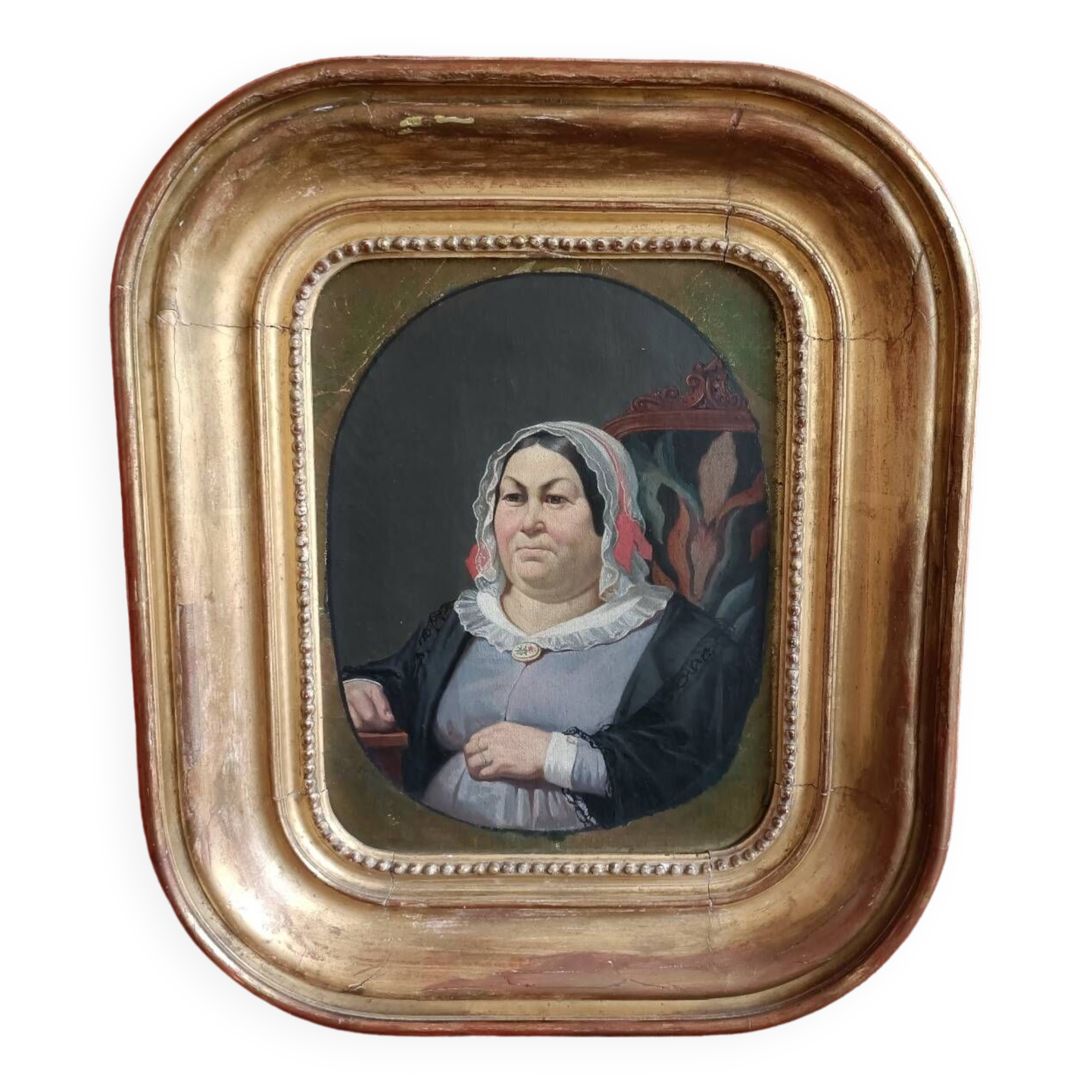 19th century painting, portrait of a woman