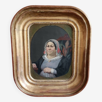 Peinture du xixème, portrait de femme