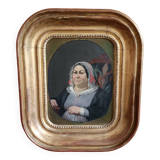 Peinture du xixème, portrait de femme