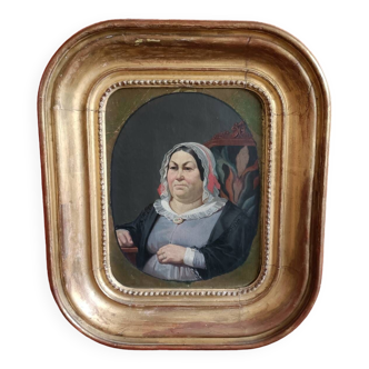 19th century painting, portrait of a woman