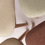 Set of 4 Danish Teak Dining Chairs by Farstrup Møbler – 1960s, Upholstered