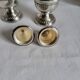 Salt and Pepper Shaker Set in Silver-Plated Metal