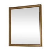 Miroir ancien cadre doré contour perlé