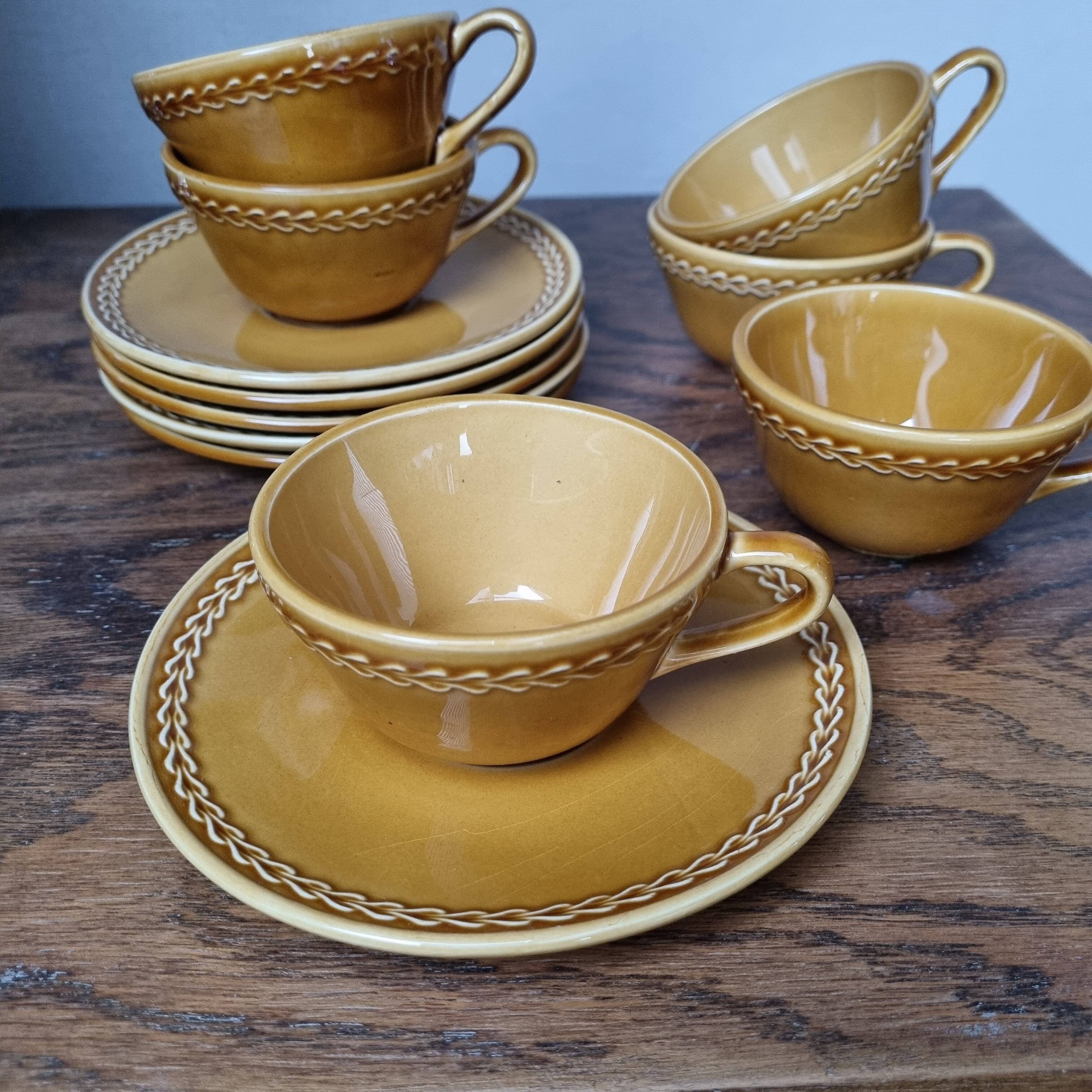 Vintage Salins earthenware coffee set