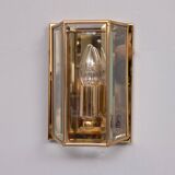 Pair Hollywood Regency Brass Wall lamps 1970s Germany