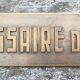 Old professional plaque "Police Commissioner" 35x7 cm