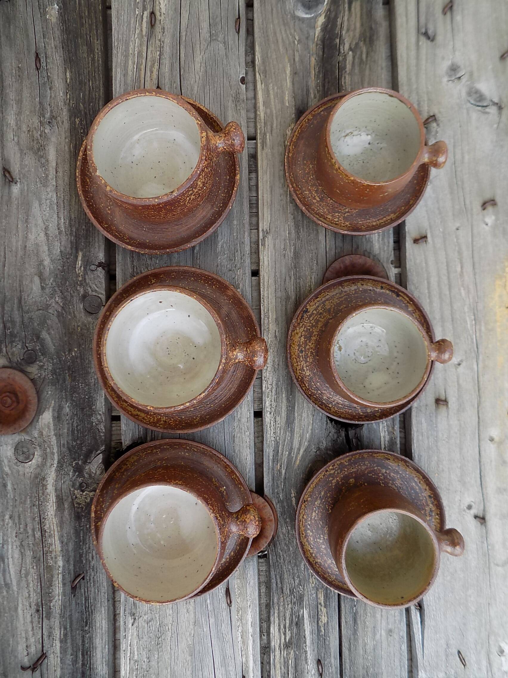 13 piece stoneware coffee/tea set