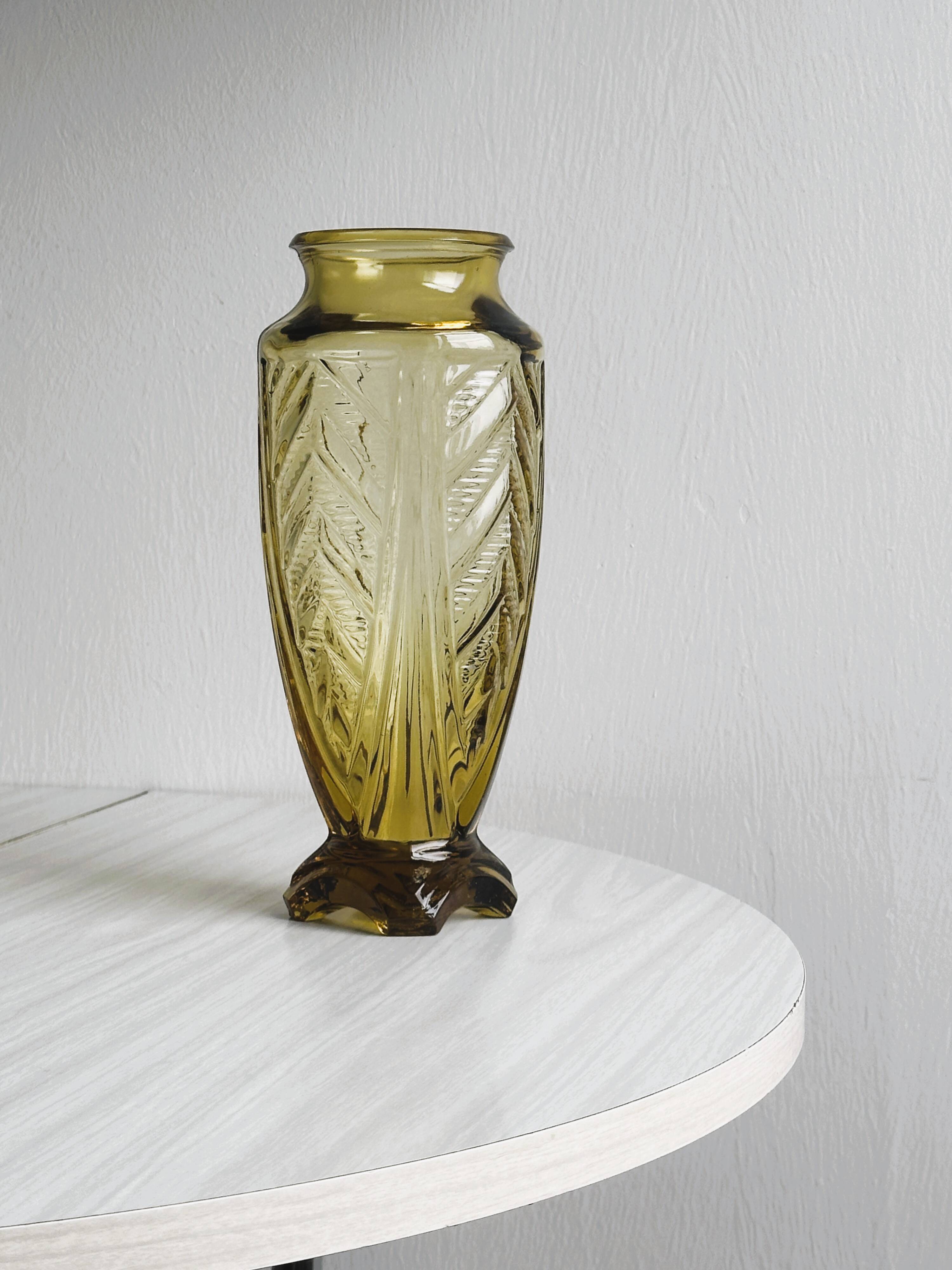 Art Deco Glass Vase
