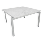 Table basse avec plateau en marbre de Carrare 60 x 60 cm, 1970