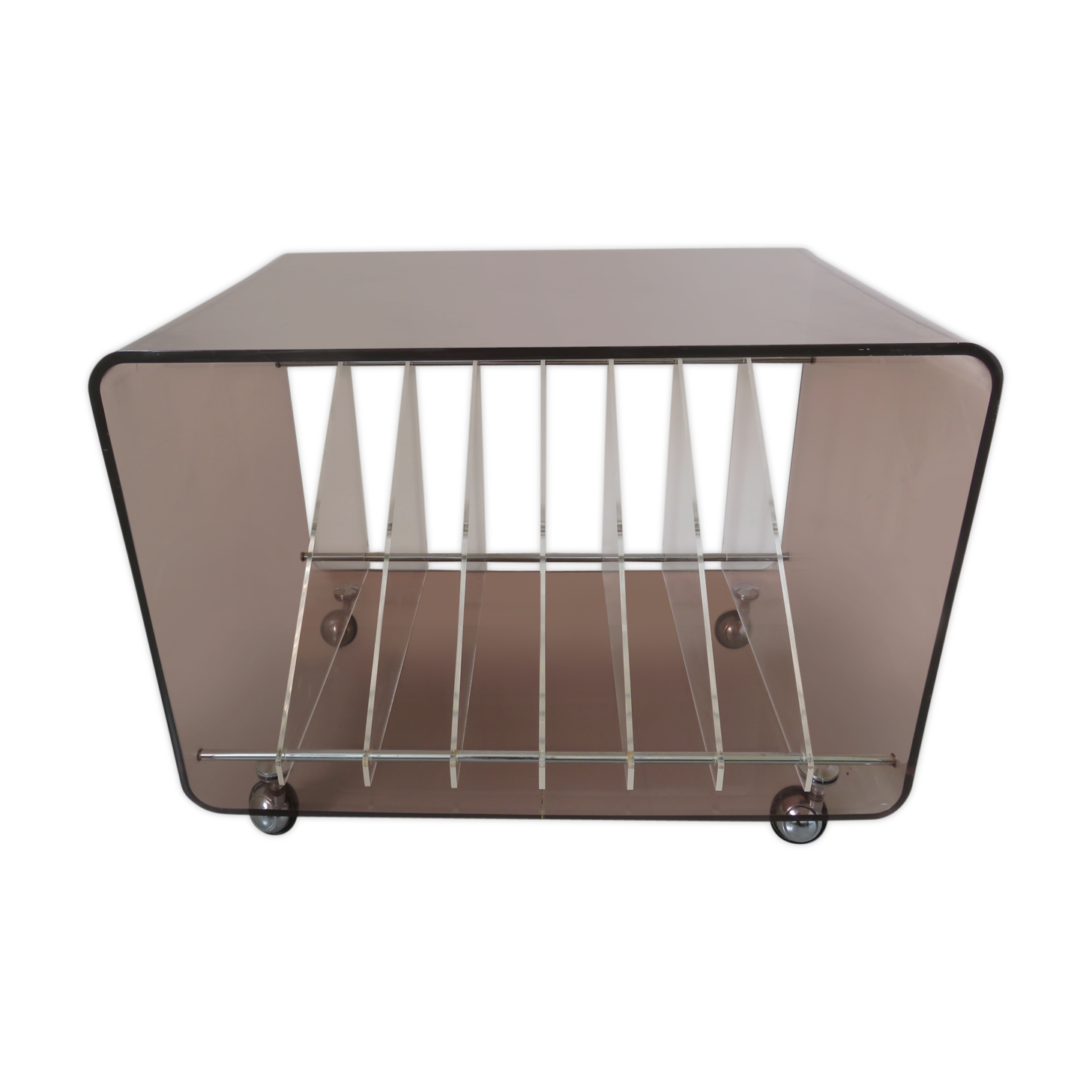 Table Hifi range vinylroche Bobois in 70s plexiglass