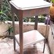Wooden coffee table Art Deco style carved vintage interior decoration