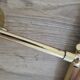 Old pair of gilded brass wall sconces / night lights from the 70s