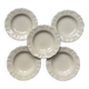 Assiettes creuses modèle ivoire à godron Sarreguemines