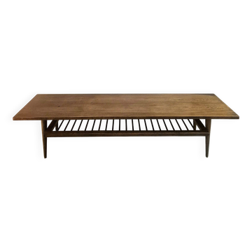Rare et longue table basse vintage, vers 1960