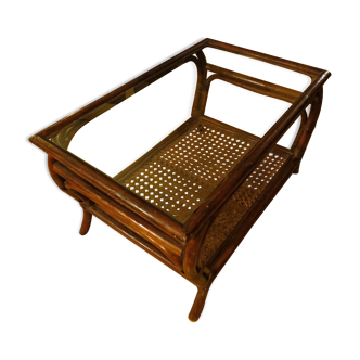 Rattan coffee table