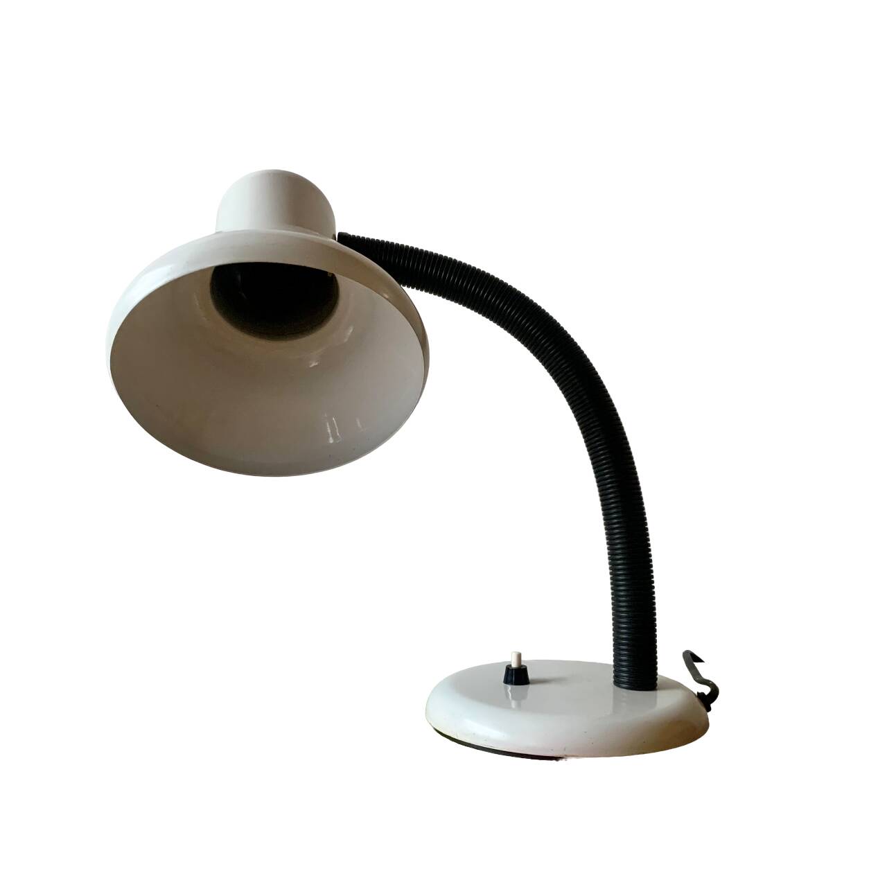 Lampe de bureau en métal brossé