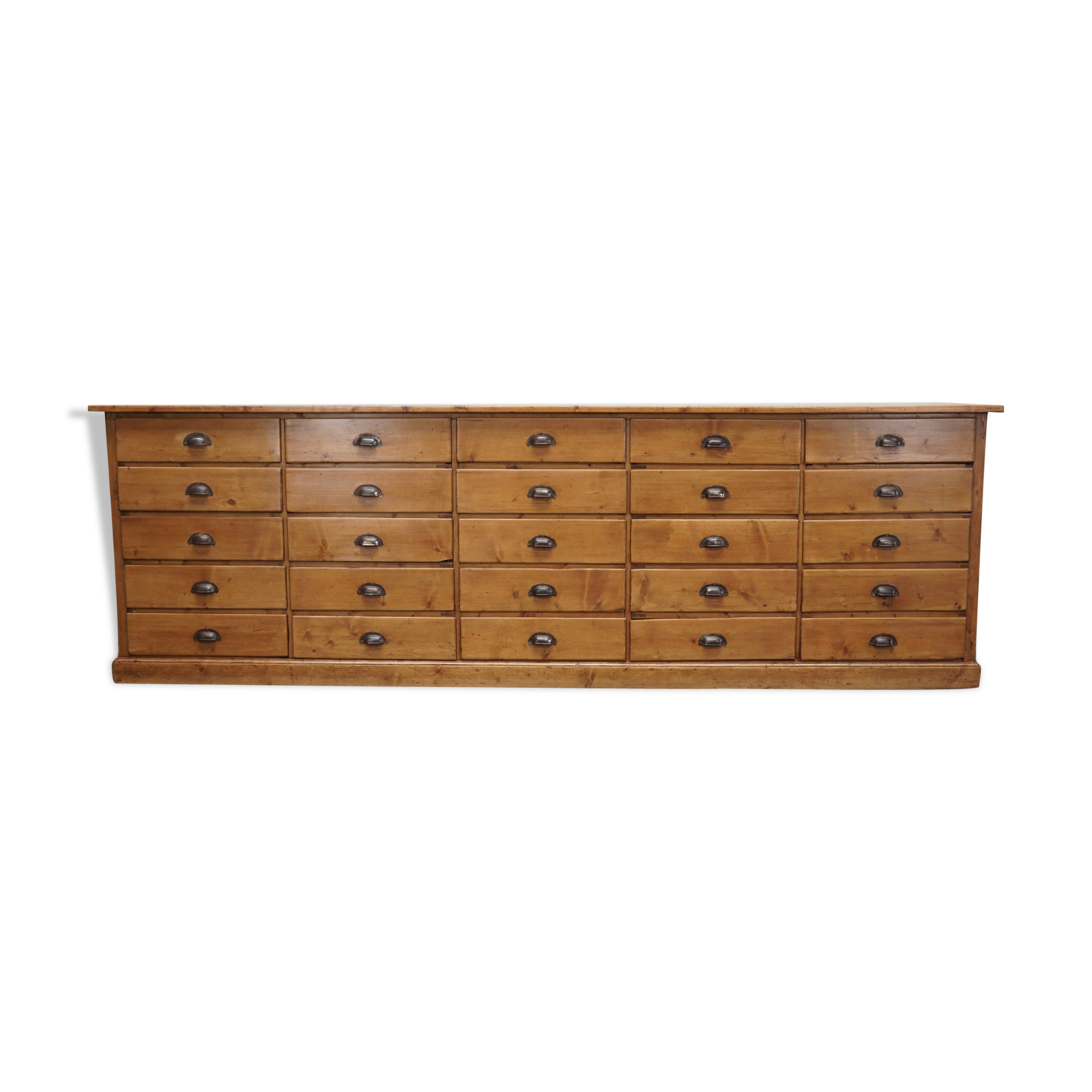 Cabinet d'apothicaire en pin France 1930s