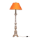Italian Baroque carved Wooden floor lamp 1970s
