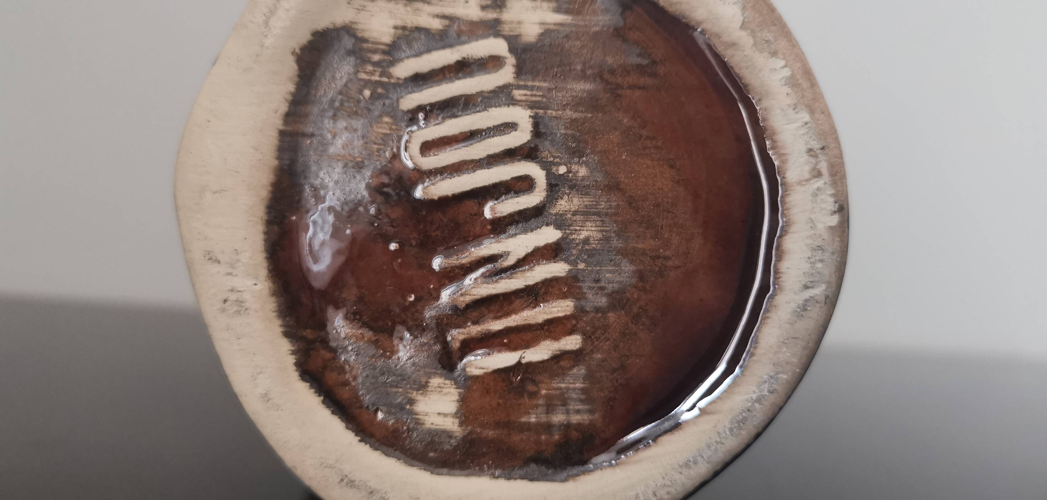 Old Anjou ceramic vase