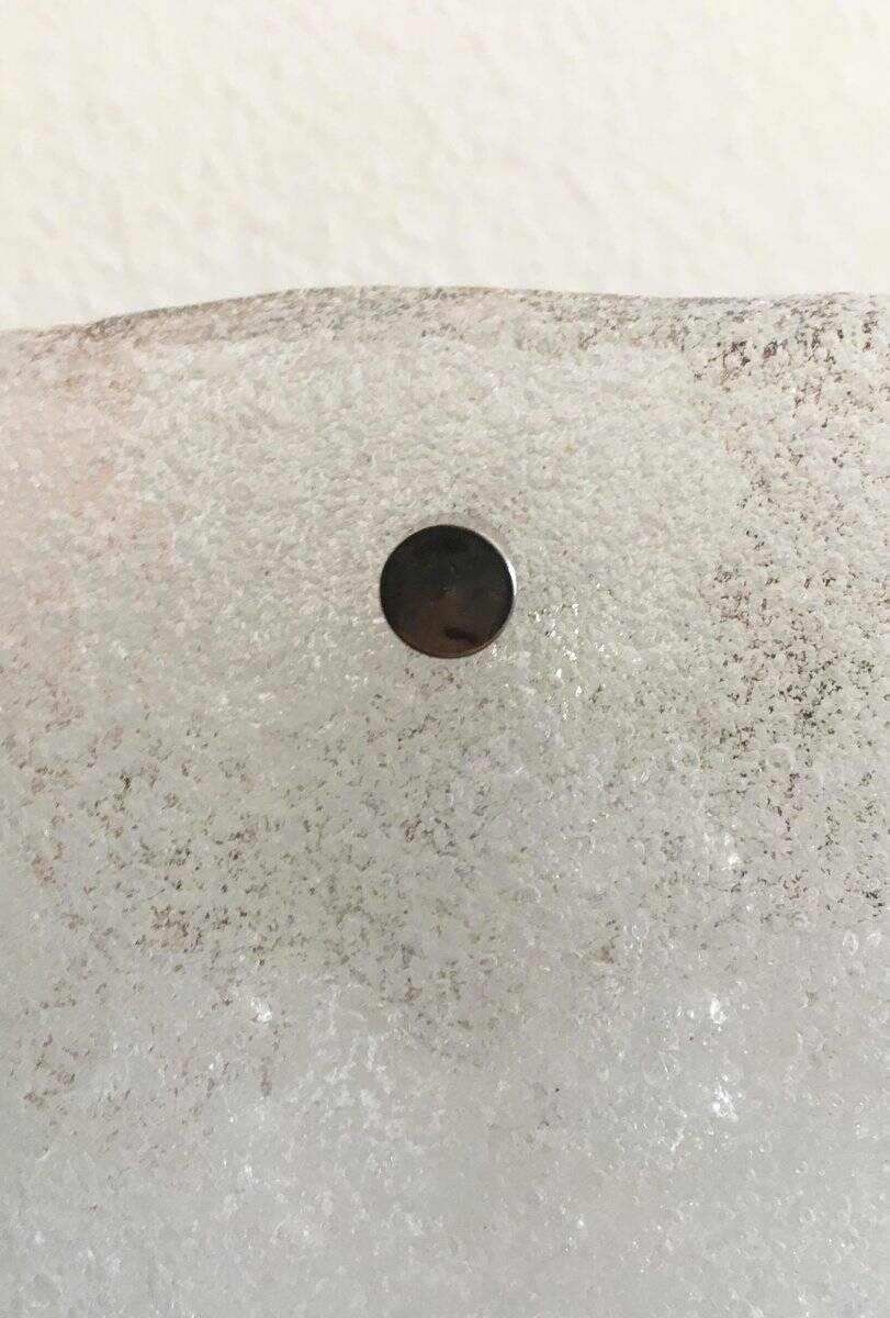 Frosted glass wall light by Kalmar Franken KG, 1960s