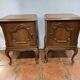Pair of oak bedside tables