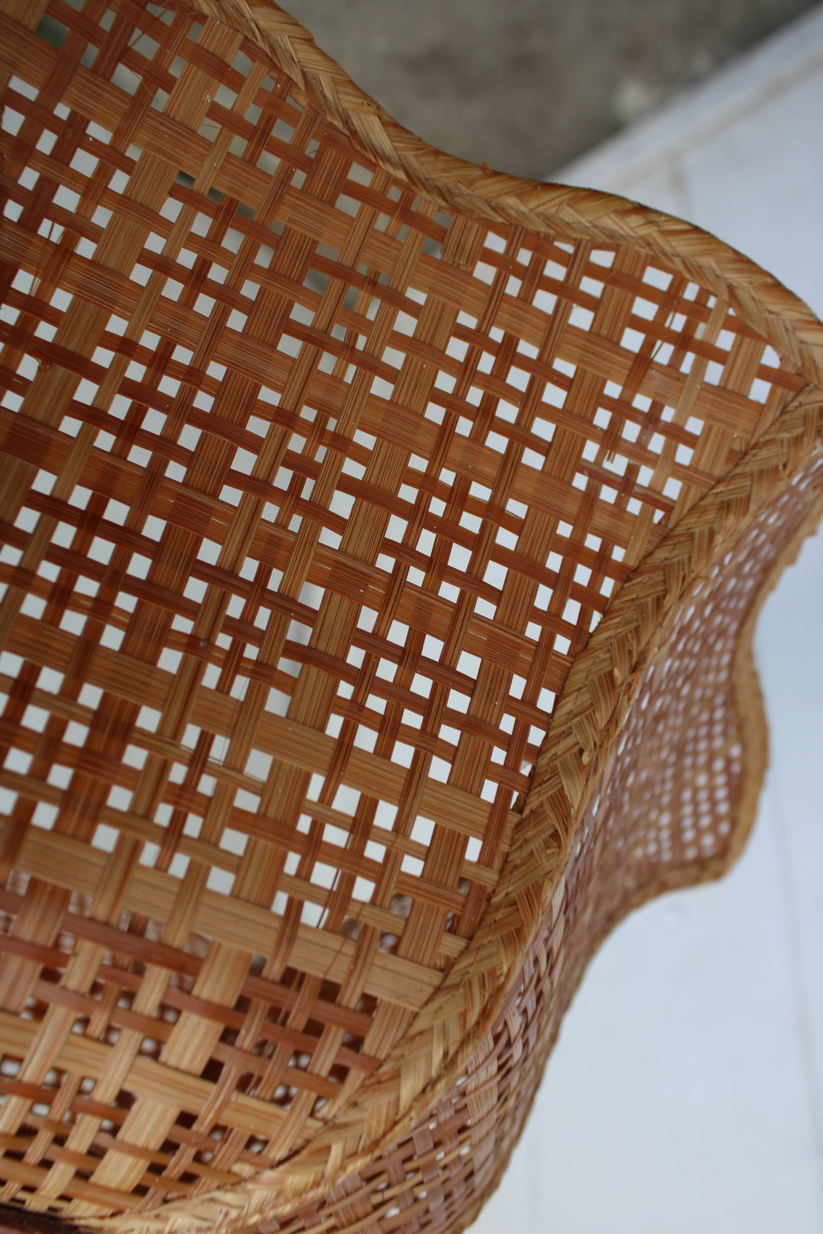 Rattan flower hanging