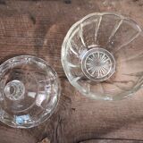 Vintage French glass candy box