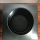 Franco Pozzi Italian black ceramic centerpiece vase 1960s