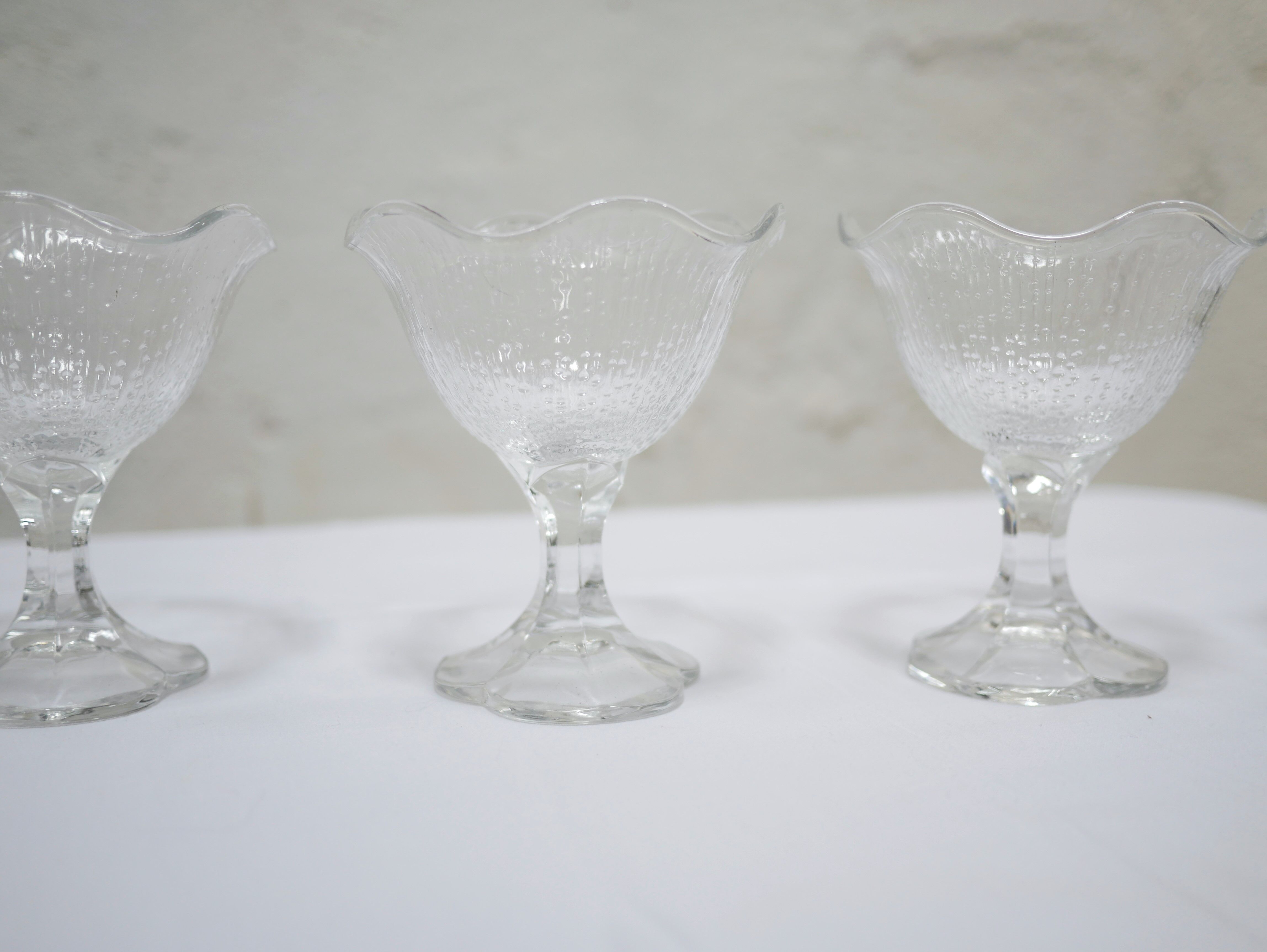Set of 4 vintage ice cups