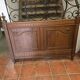 Antique oak headboard