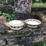 Table service faience badonviller décor etoile