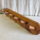 Wall-mounted coat rack in solid pine - 1970s/80s