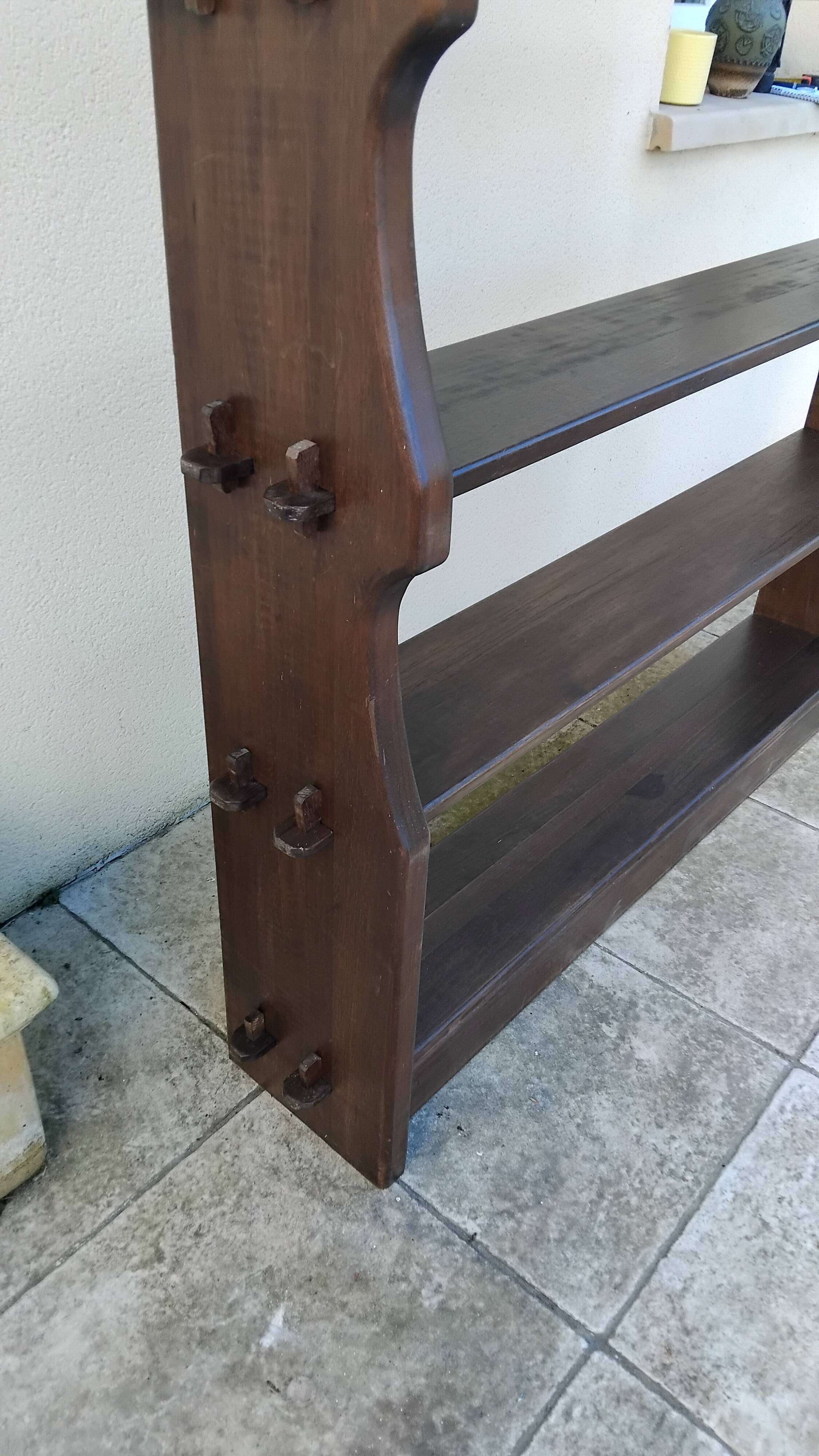 Brutalist design Scandinavian bookshelf Olavi Hänninen vintage