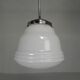 Art Deco suspension with opaline lampshade, Val St Lambert, 1930s