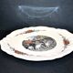 Obernai dish in Sarreguemines earthenware in scalloped lentil shape - Alsace horse rider 30 cm