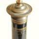 Vintage Lamp - Metal, Marble and Brass Column - Empire Style - Black and Gold