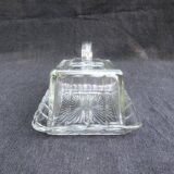 Art Deco Сrystal/Glass Cheese/butter Dome with lid, circa 1930-40, Belgium