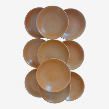 10 hollow stoneware plates