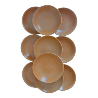 10 hollow stoneware plates