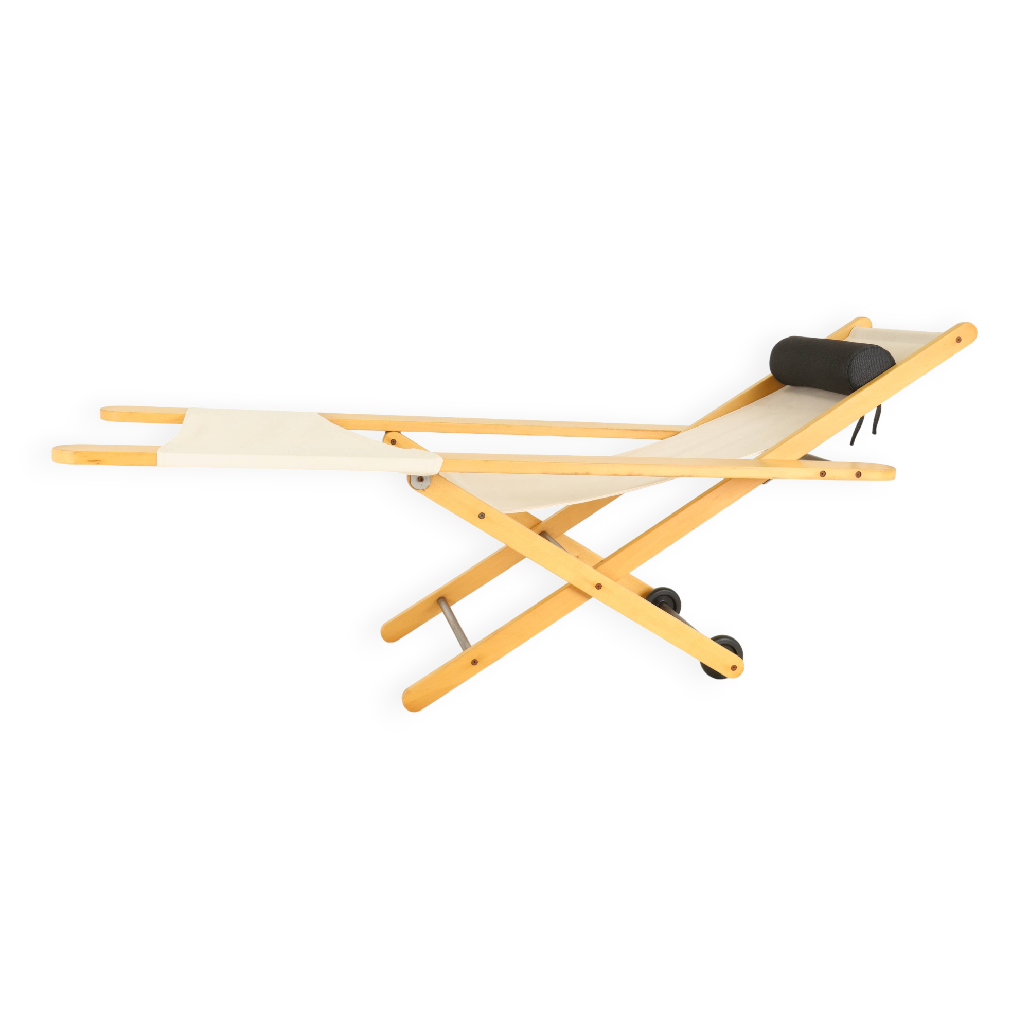 Unique outdoor prototype lounge chair likely B&B Italia, Italy, 1980s