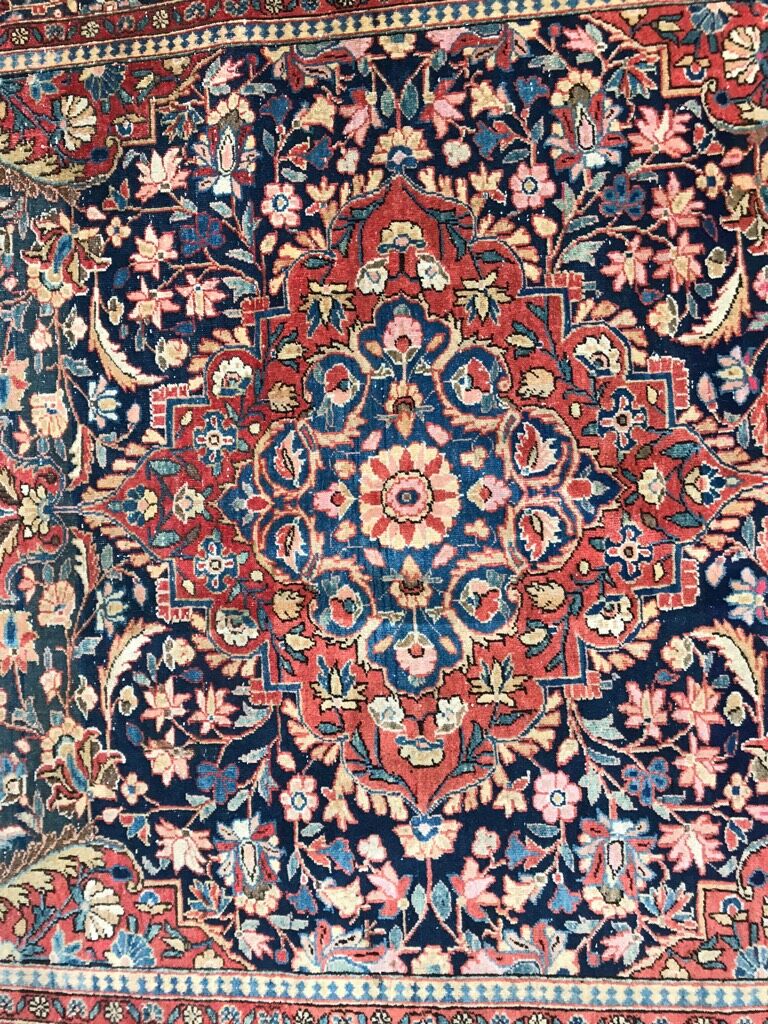 Carpet old Persian kashan done hand 136 x 201 cm