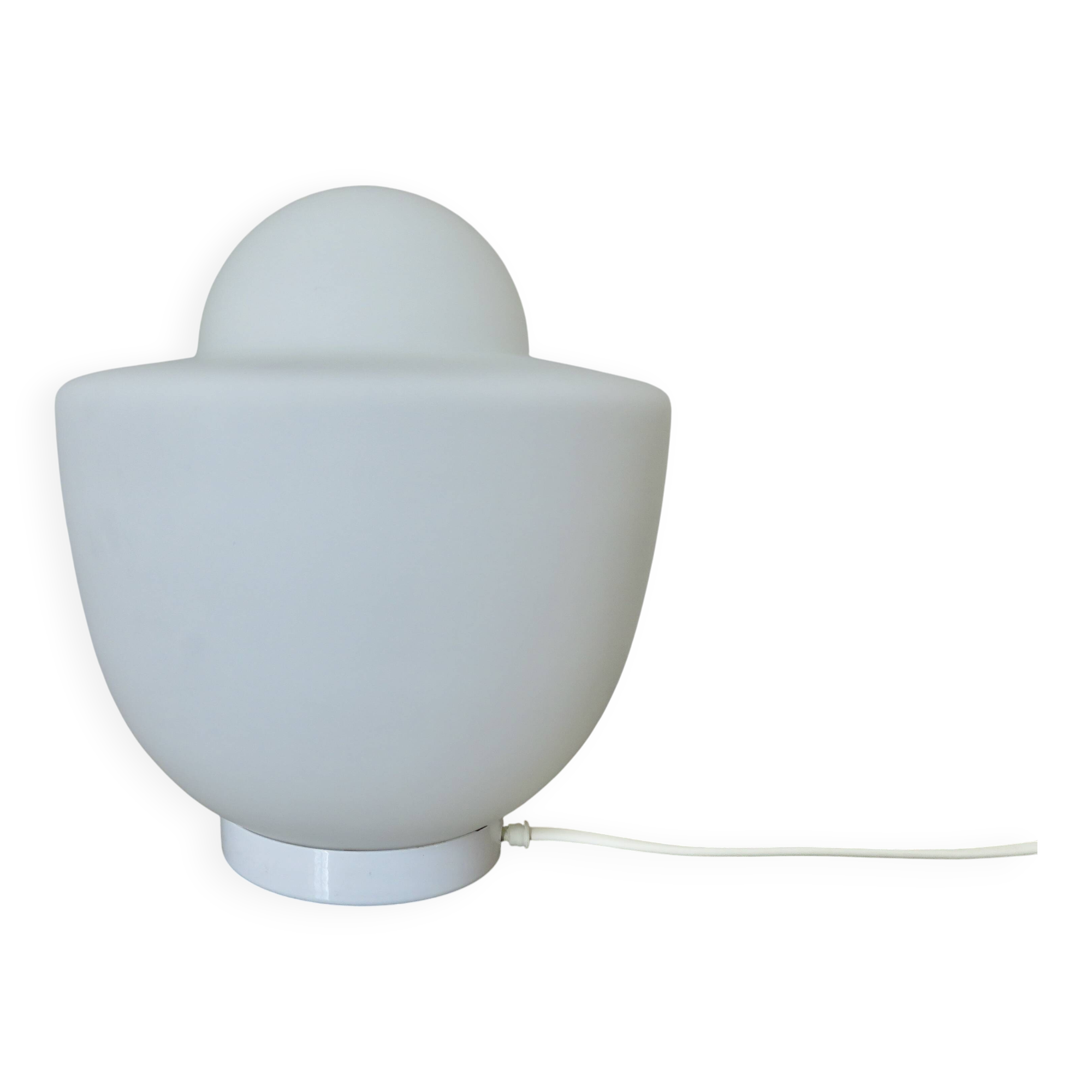Italian lamp in white opaline, 1970s