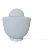 Italian lamp in white opaline, 1970s