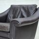 1960s, Danish swivel armchair by Aage Christensen, leather.
