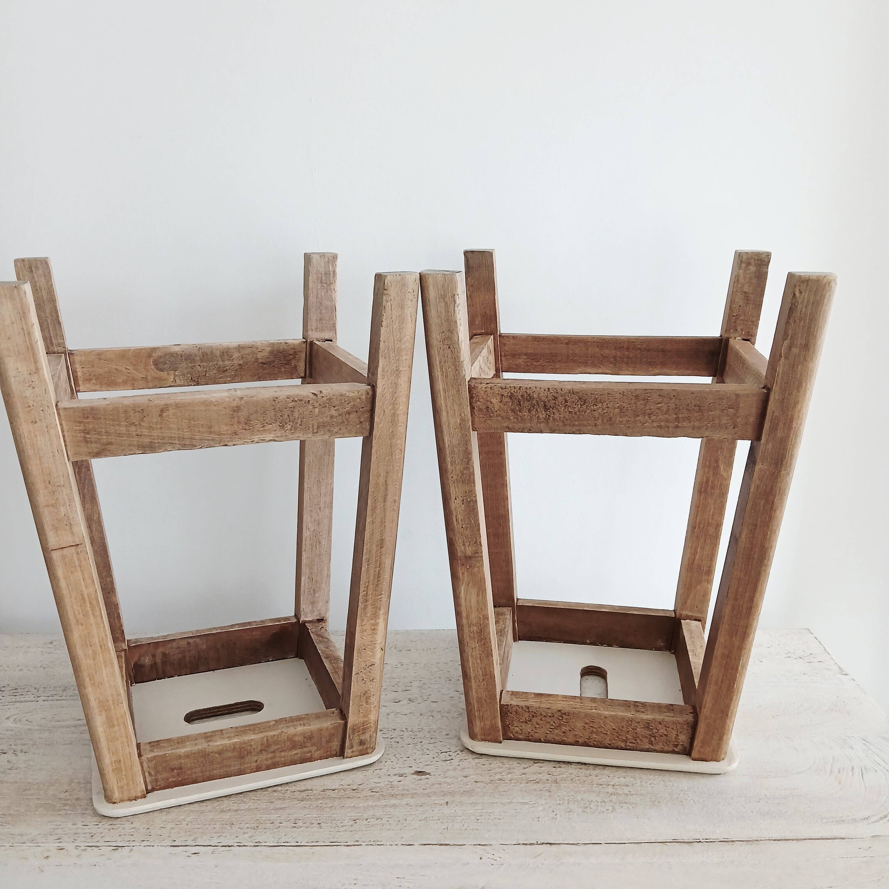 Tabourets d’atelier a poignee vintage
