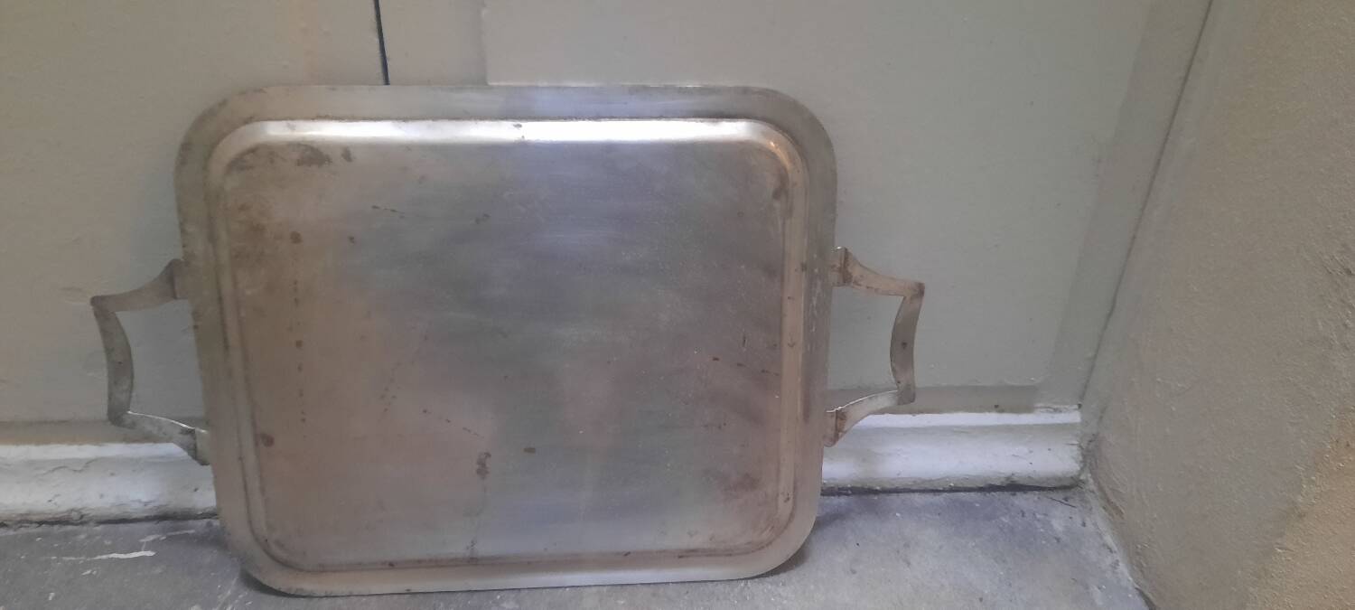 Silver-plated tray