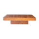 Vintage coffee table in elm magnifying glass